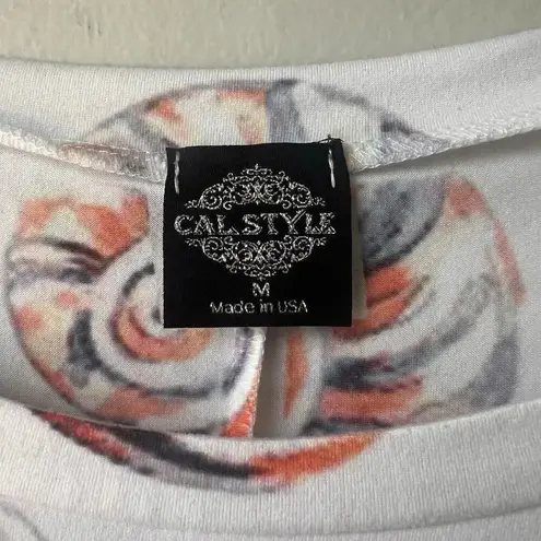 Cal Style Beach Theme T Shirt Dress Size Medium