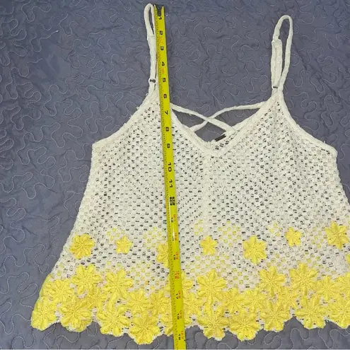 Free People  Boho Floral Crochet Top