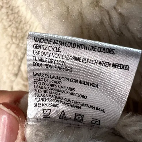 Weatherproof Vintage Faux Suede Faux Sherpa Lined Vest Womens Med