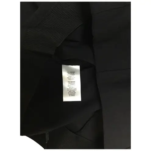 T Tahari New Pull On Pants Slacks Stretchy Ankle Invisible Zipper Black S