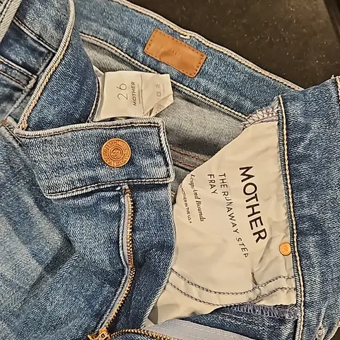 💕MOTHER💕 The Runaway Step Fray Jeans ~ Leaps and Bounds 26 NWOT