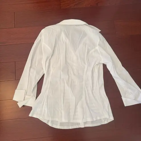 Sharagano White Button Down Shirt XL