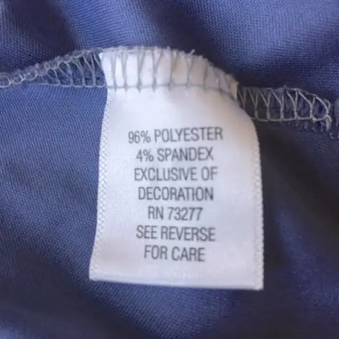 Elle XL Tank Slate Blue Flowy Top Womens