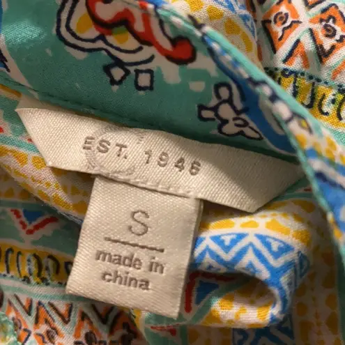 Cato  est. 1946 bright colored v-neck hi low blouse