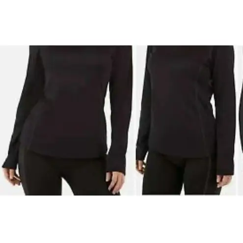 Spyder Women’s Long Sleeve Brushed Base Layer Soft Active Top Black Medium