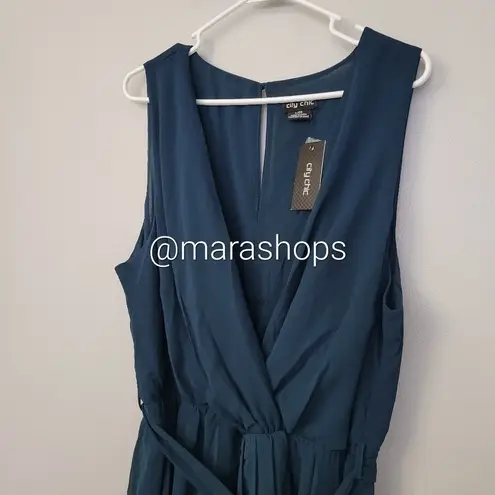 City Chic  Sexy Tie Sleeveless Chiffon Dress