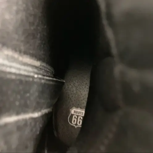 Route 66 , Women’s Black Studded Zipper Booties, Size 7, All Man made materials