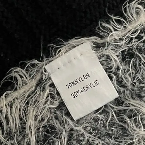 Tempo Paris Fuzzy Eyelash Knit Open Circle Cardigan Women’s Small/ Medium