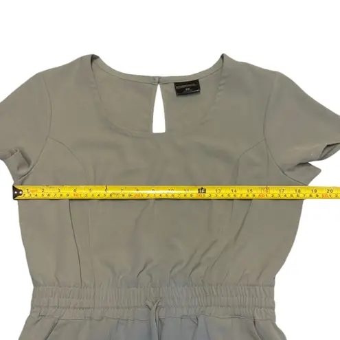 32 Degrees Heat 32 Degrees Cool Gray Round Neck Elastic Waist Dress Small NWOT