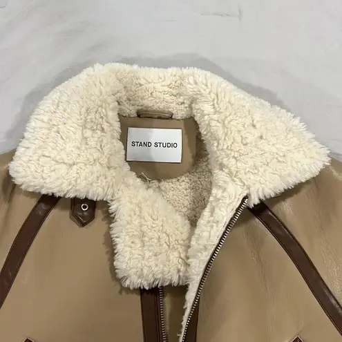 Stand Studio Rind Jacket Size 4 Tan