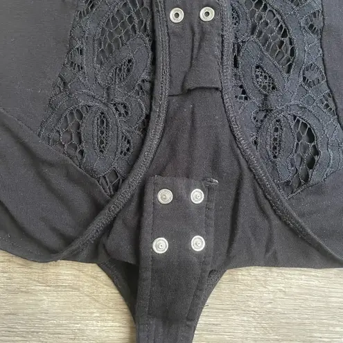 Free People NWOT  Adella Lace Bodysuit