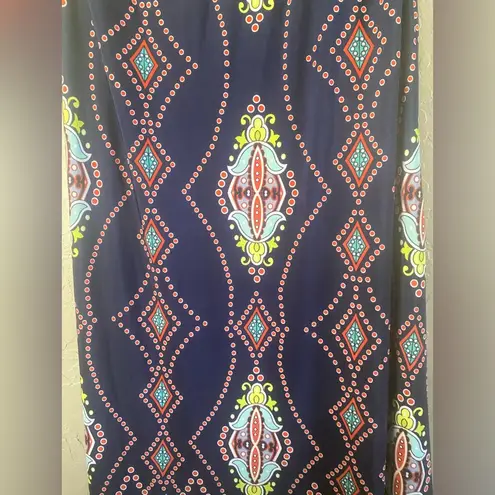 Winwin Convertible Maxi Skirt / Strapless Dress Multicolor Paisley Floral L-XL