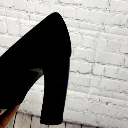 Ellen Tracy Career Black Heel With Translucent Heel Classic with a twist