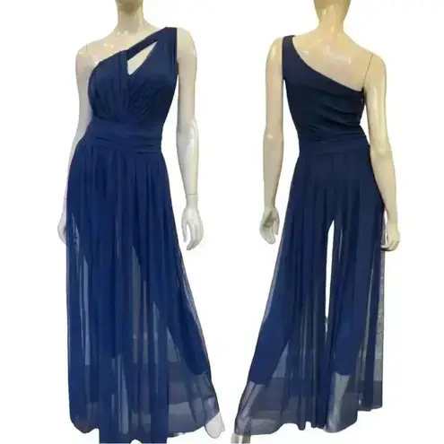 Chiara Boni La Petite Robe Michi Illusion Jumpsuit Arctic Blue Size Medium