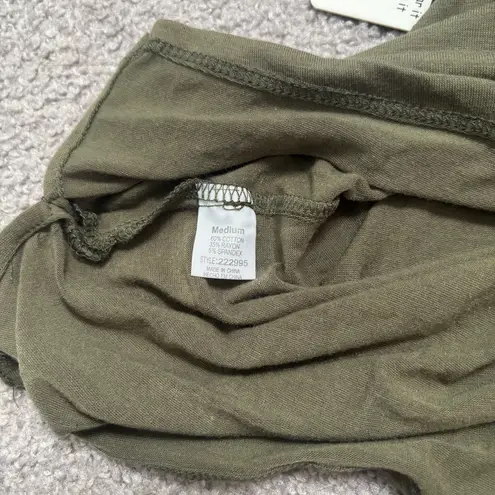 Poof New York Green Cutout Tank Top