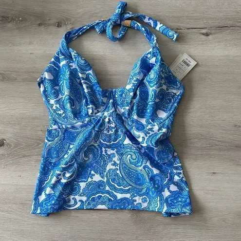 Bravissimo Koh Samui Tankini Top Blue/White NWT Blue Size undefined