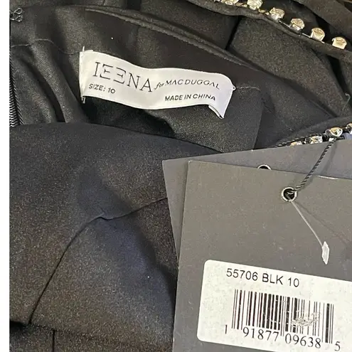 Mac Duggal NEW Size 10 Beaded Strap Sweetheart Neckline Gown Black 55706 NWT