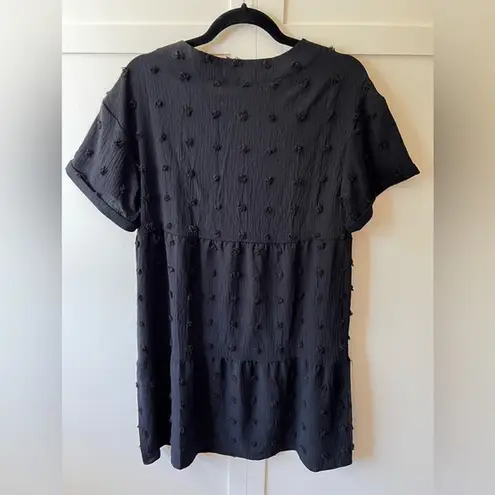 Yekaty NWT Women’s Swimsuit Coverup Dots Suit Swimwear Beach Dress Size Small Black