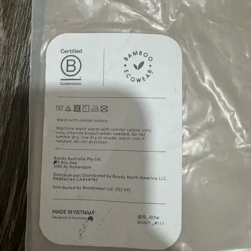 Boody Racerback Dress In Midweight Bamboo Cotton Jersey Fabric Tan Size L