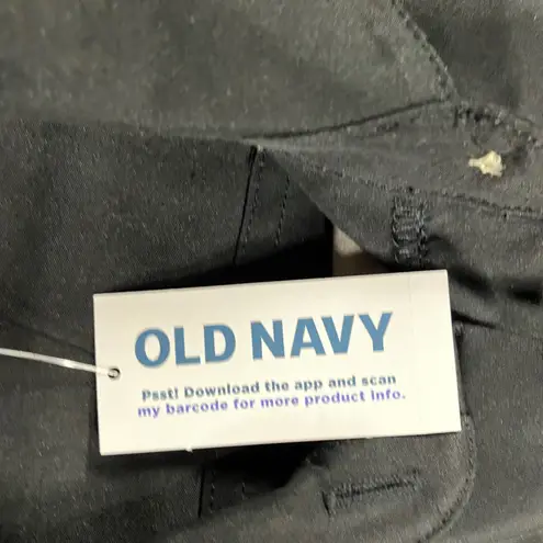 Old Navy  Sleeveless Button Up Dress Women Large Mid Length Black Drawstring NWT