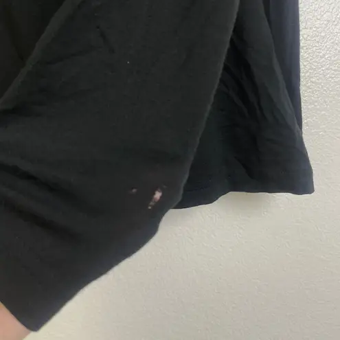 Untouched World Merino Base Layer Womens Small Black Pullover 1/4 Zip *Flaw/Logo