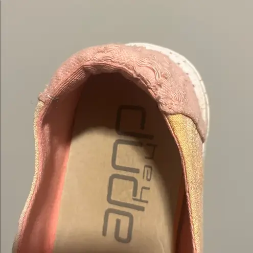 Hey Dude Wendy Tie Dye Lemon Ombre Pink Yellow Shoes Women’s Size 10