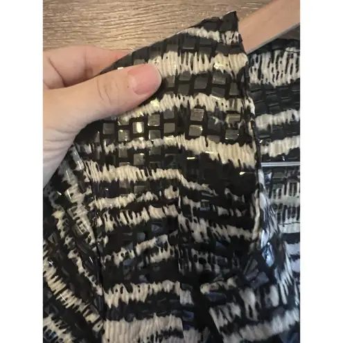 Investments Office Career Zebra Jacket Sz Small Elegant Zipper Timeless Classic