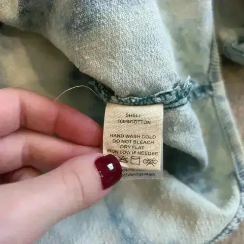 Peach Love California Peach Love Acid Wash Corduroy Shacket Shirt Jacket Cotton Relaxed Fit Size S