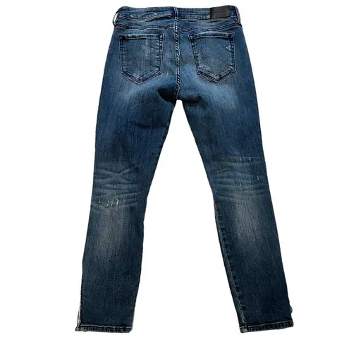 Hidden Distressed/Destroyed Ankle Jeans Blue Size 28