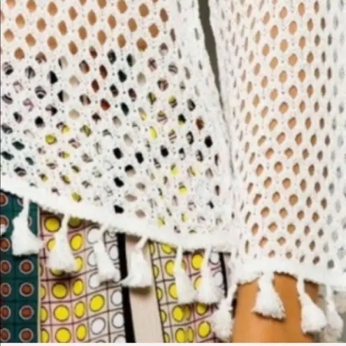 Knit Tassel Top White Size undefined