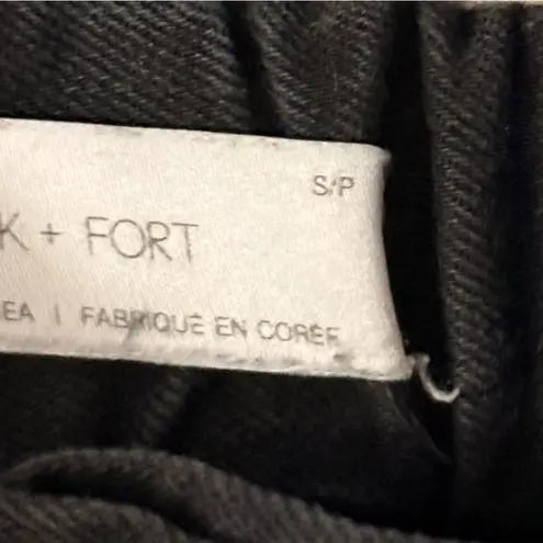 Oak + Fort  Slim Fit Elastic Waist Back Black Jeans Size S