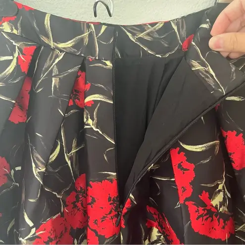 Ark & Co. Retro Floral Patterned Circle Skirt NWOT