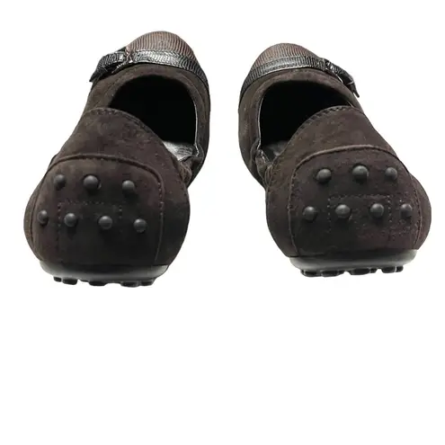 Tod's Tod’s Women’s Scrunch Ballet Flat size 38.5 Brown Suede