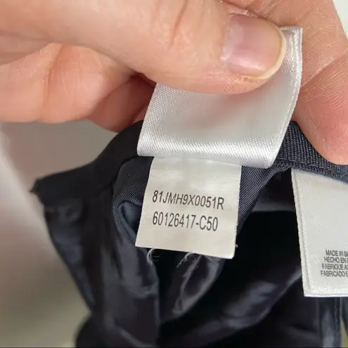 Kasper Solid Black Career Lined Short Straight Skirt Dark Academia Size 10