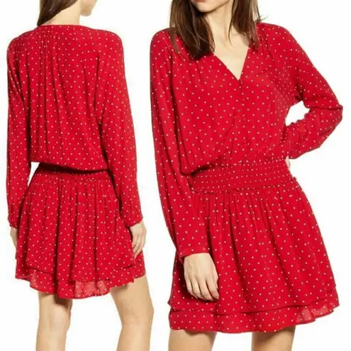 Rails Red Polka Dot Dress size XS