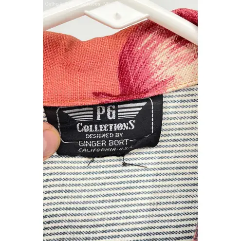 PG COLLECTION Blue Women's 100% Cotton Full Zip Denim Patchwork Jacket