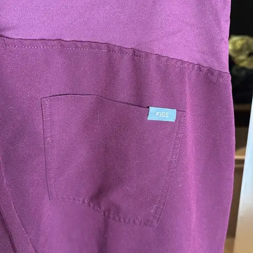 FIGS Burgundy Maternity Jogger Scrub Pants Size XXL