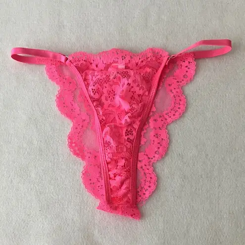 Yandy Pink Lace Two Piece Bra Panty Set