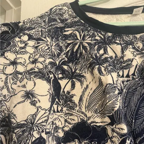 Old Navy  Oversized Palm Printed Cali-Fleece Elbow-Sleeve Sweatshirt - size XL