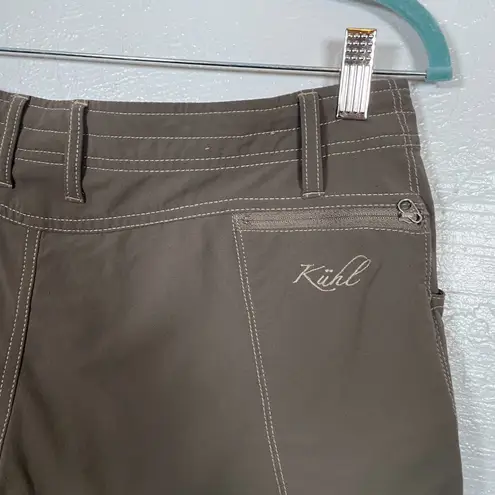 Kuhl Women 8 Brown Vala Shorts Lightweight Pockets Hiking Outdoor Gorpcore