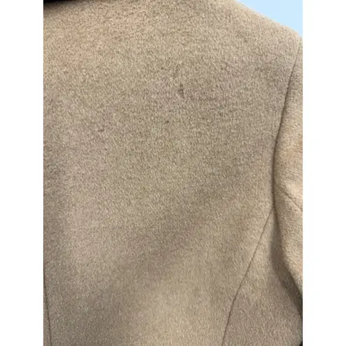 Brooks Brothers Camel Hair Coat Women's 0P Tan Button Front Long Overcoat - Image 8