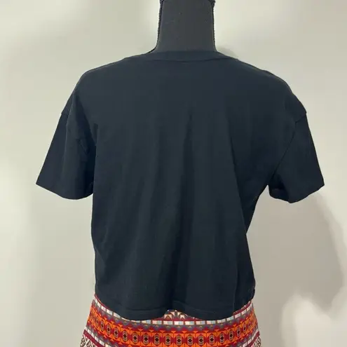 Disco Cher Boxy Crop Top Size Small Women’s Black