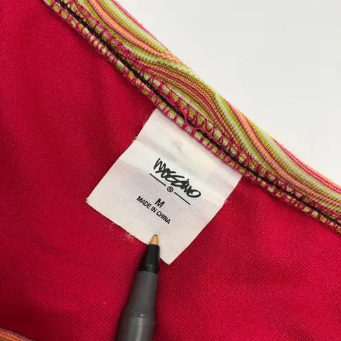 Mossimo Striped Bikini Bottoms Ring Detail Beige Pink Colorful Medium