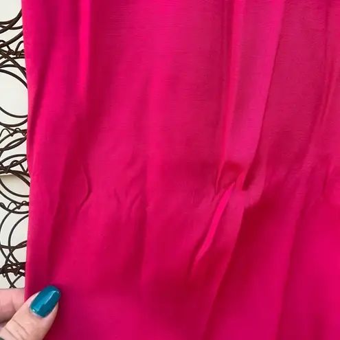 Vintage 70s Signet hot pink high rise paper bag pants Size L