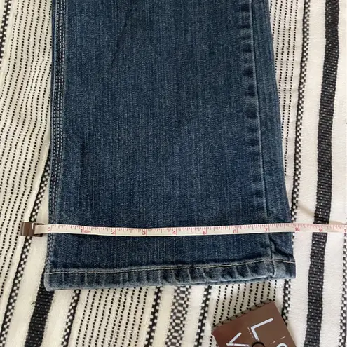 White House | Black Market Banana Republic Mid Rise Straight Leg Dark Blue Wash 90s Jeans size 2 Short