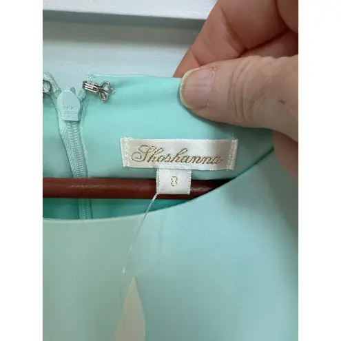 Shoshanna NWT Lovisa Mint Flutter Sleeve A-Line Dress, 8