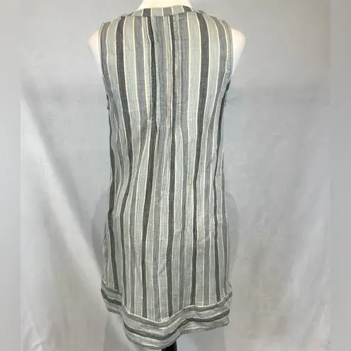 Wonderly 100% cotton striped dress with pockets size small