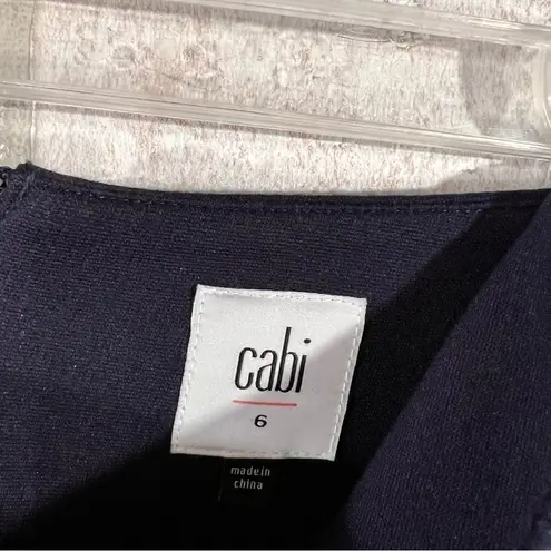 CAbi  Style 5051 Lido Tiered Navy Pencil Skirt Size 6