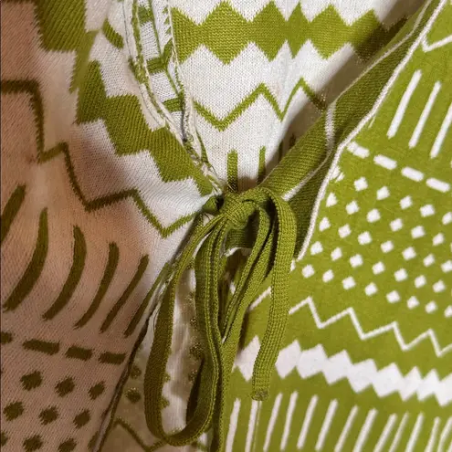 Gudrun Sjöden Elsie Knitted Coat Olive Green White Size Small Oversized