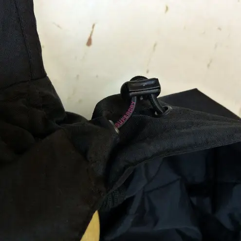 Superdry Jacket Womens S Black Arctic Windcheater Fleece Lining Zippers Gorpcore